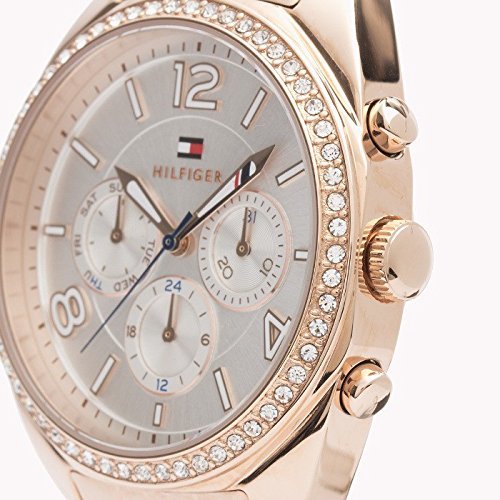 Tommy Hilfiger Mia Crystal Paved Rose Gold Ladies Watch 1781572