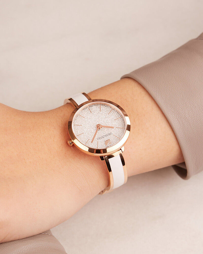 Swarovski Crystalline Delight Crystalline Fill Silver Dial Rose Gold Tone Women's Watch 5580541