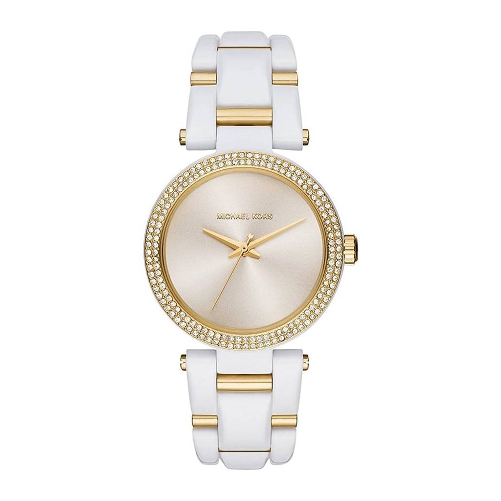 Michael Kors Delray Pavé White Women's Watch - MK4315