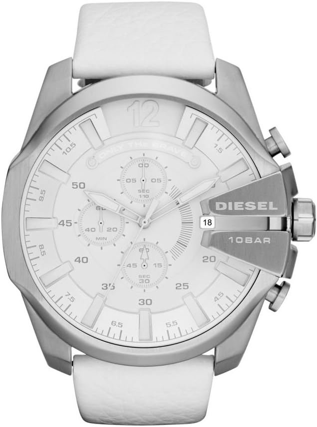 DieselWhite Leather Quartz with White Dial  Men's Watch DZ4292