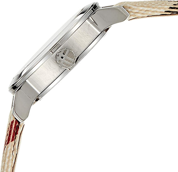 Burberry Ladies Silver Dial Nova Check Leather Women's Watch BU9212 - The Watches Men & CO #2