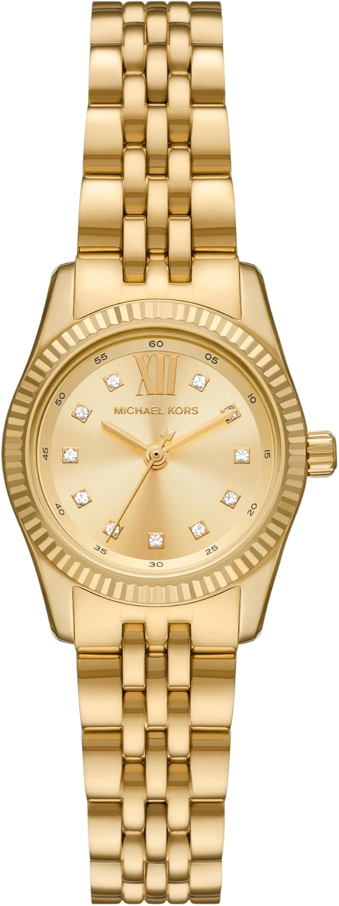 Michael Kors Petite Lexington Pavé Gold-Tone Watch MK4741