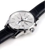 Hugo Boss Jet Black Dial Leather Strap Men's Watch HB1513282 - The Watches Men & CO #5