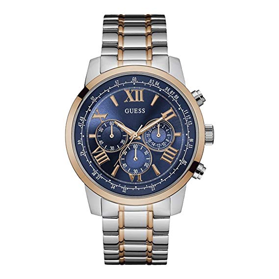 Guess Chrono Blue Dial Two-Tone Men's Watch W0379G7