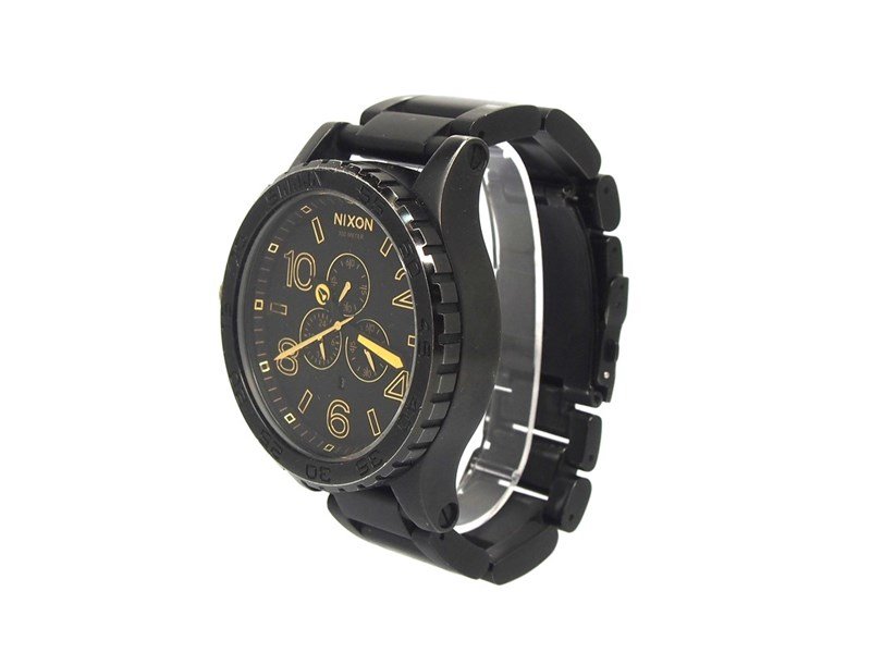 Nixon 42-20 Chrono Black Dial Chronograph Custom Solid Stainless Steel Men's Watch A037-1041