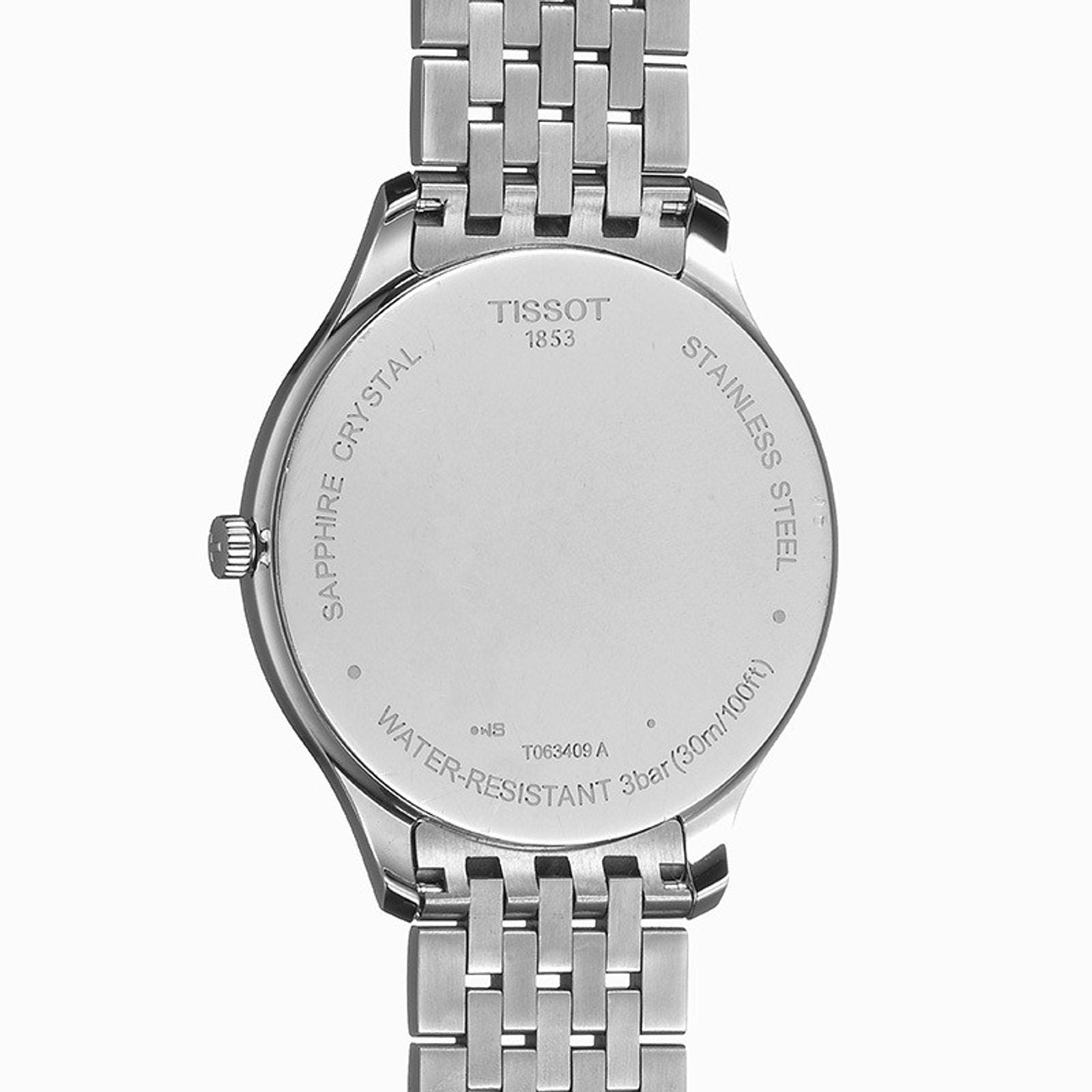 Tissot Tradition 5.5 Black Dial Stainless Steel Men's Watch - T063.409.11.058.00