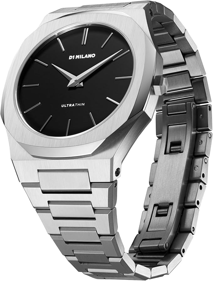 D1 MILANO Ultra Thin Stainless-Steel Quartz Black Men's Watch - D1-UTBJ40