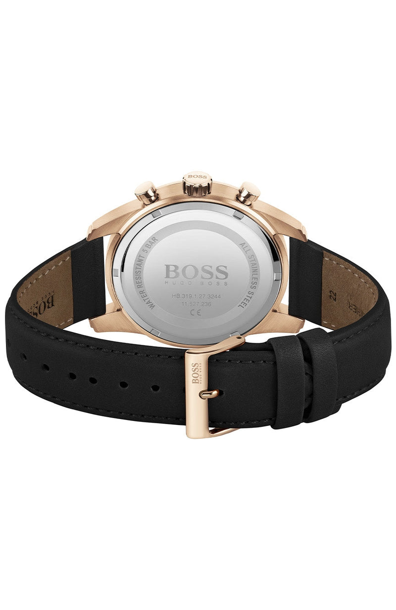 Hugo Boss Skymaster Blue Dial Leather Strap Men's Watch 1513783