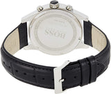 Hugo Boss Jet Black Dial Leather Strap Men's Watch HB1513279 - The Watches Men & CO #2