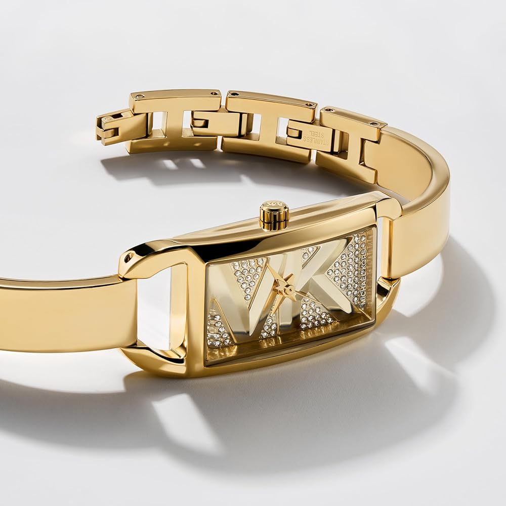 Michael Kors Empire Pavé Gold Bangle Women's Watch - MK4840