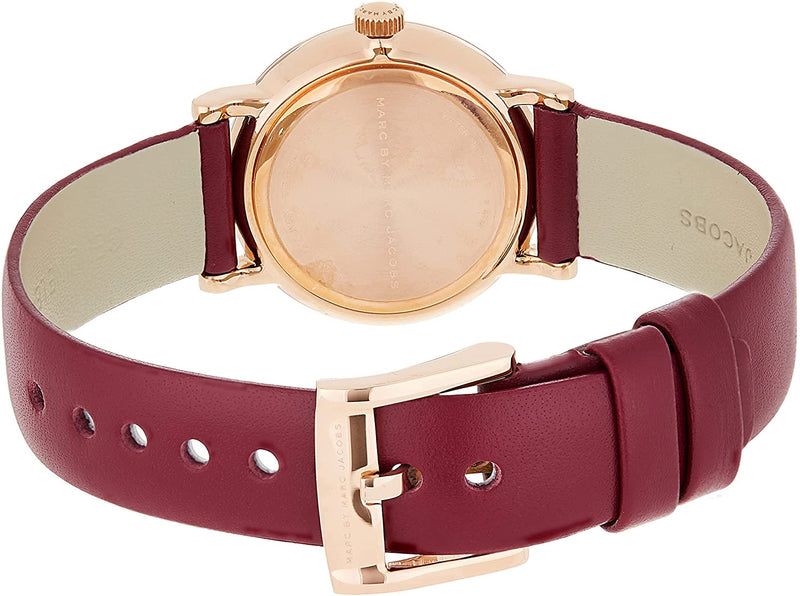 Marc by Marc Jacobs Women's Red Dial Leather Band Watch MBM1271 - Big Daddy Watches #2