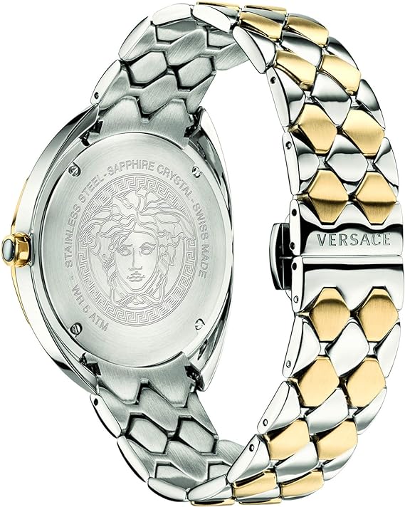 Versace Shadov Gold-Tone Sunray Women's Watch VEBM00518 - The Watches Men & CO #3
