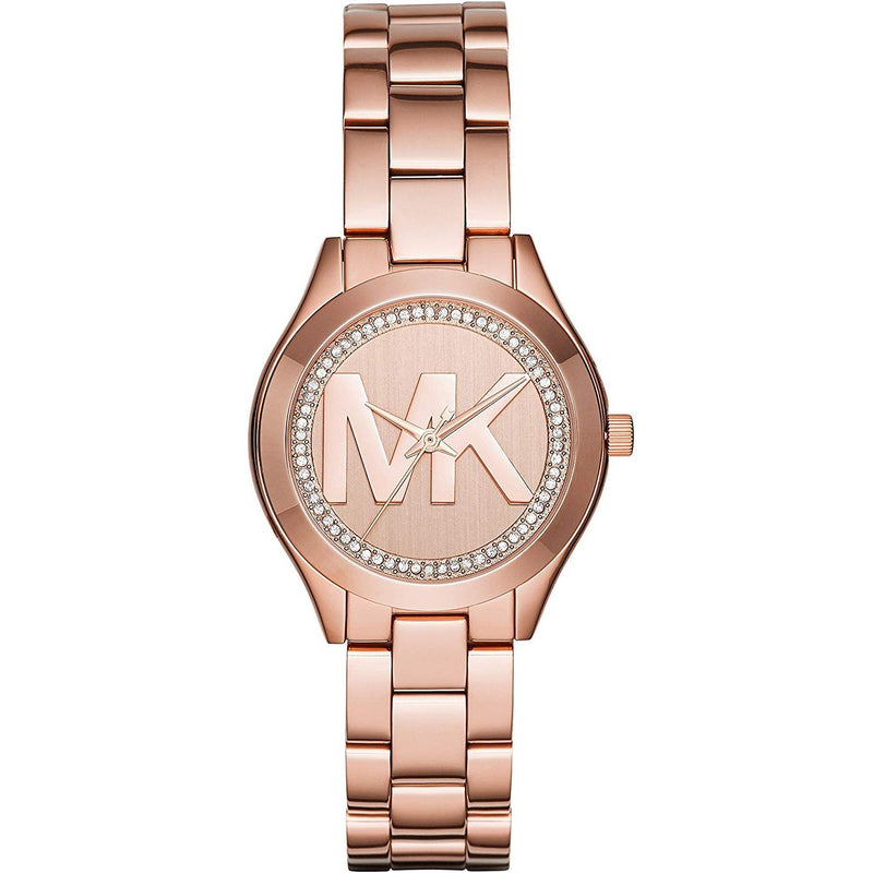 Michael Kors Mini Slim Runway Rose Dial Ladies Watch MK3549