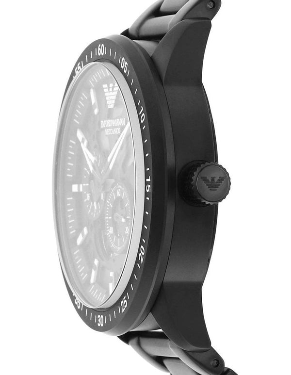 Emporio Armani Automatic Stainless Steel Black Men's Watch AR60054 - The Watches Men & CO #2