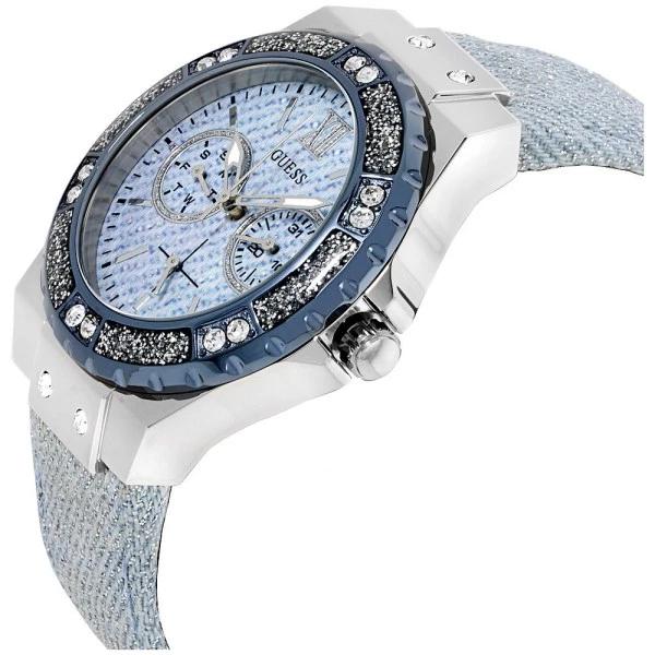 Guess Limelight Blue Dial Leather Strap Ladies Watch W0775L1