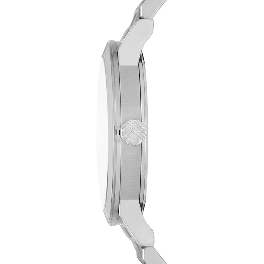 Burberry The City Ladies Chronograph Silver Dial Silver Stainless Steel Women's Watch BU9750
