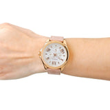 Fossil Cecile Multi-Function White Dial Beige Leather Watch AM4532