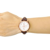 Fossil Original Boyfriend Chronograph White Dial Ladies Watch ES3616