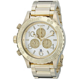 Nixon 42-20 Chronograph Champagne Dial Gold-tone Men's Watch A037-1219