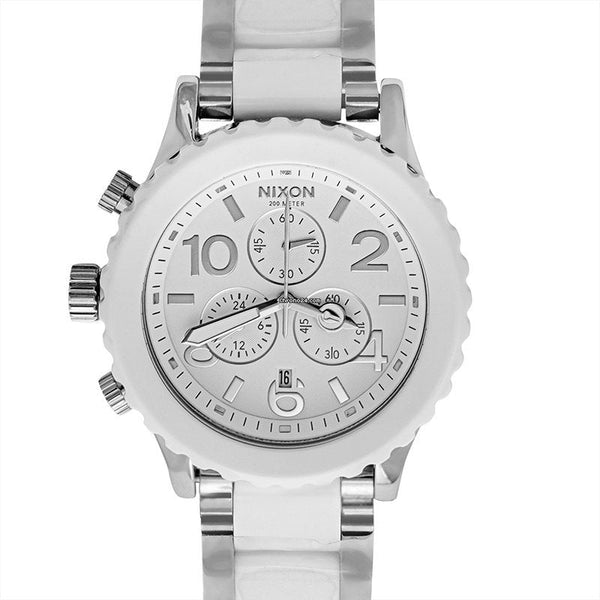 Nixon 42-20 Silver Steel Band Men's Watch A037-898