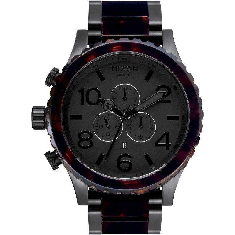 Nixon 51-30 Chrono Solid Stainless Steel Matte Black Men's Watch A083-1061