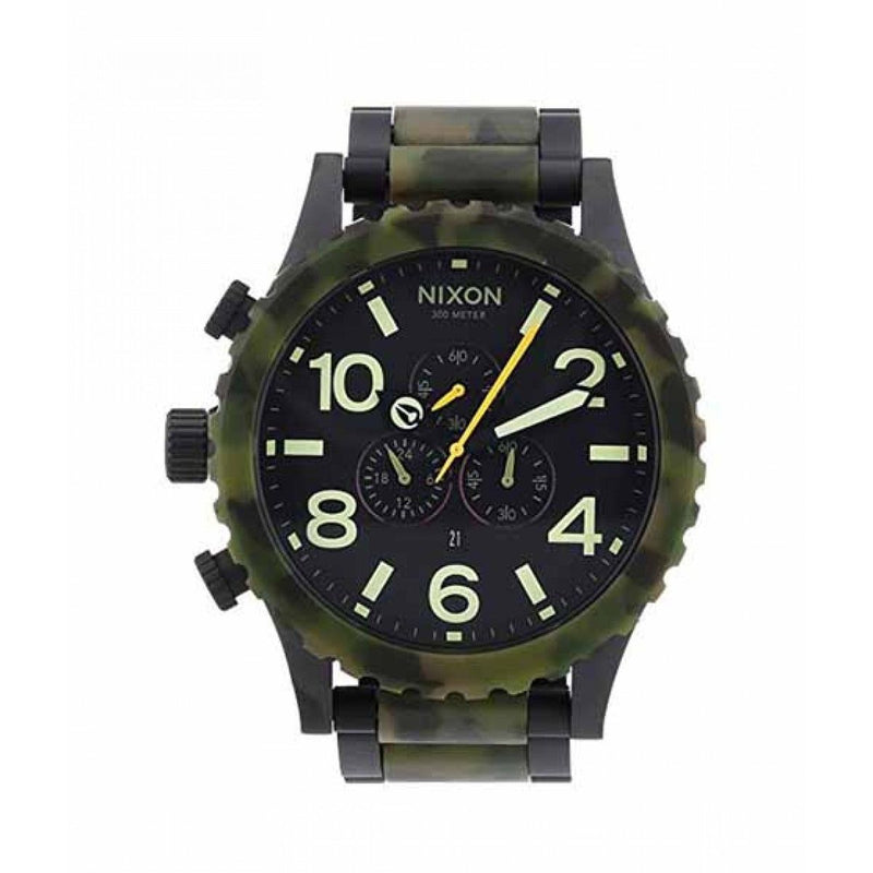 Nixon 51-30 Chrono Black Dial Camouflage Ion-plated Men's Watch A083-1428