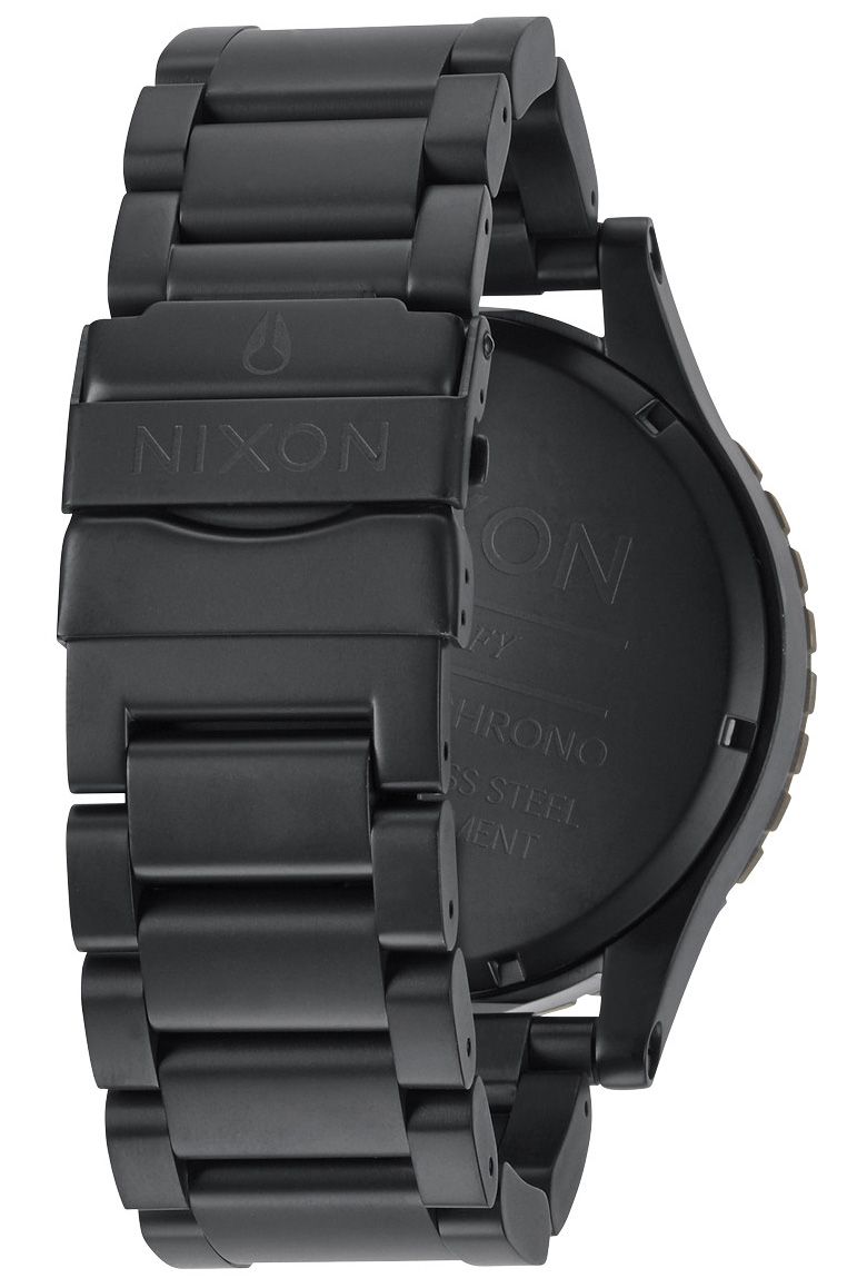 Nixon 51-30 Chrono Black Dial Industrial Green Ion-plated Men's Watch A083-1530