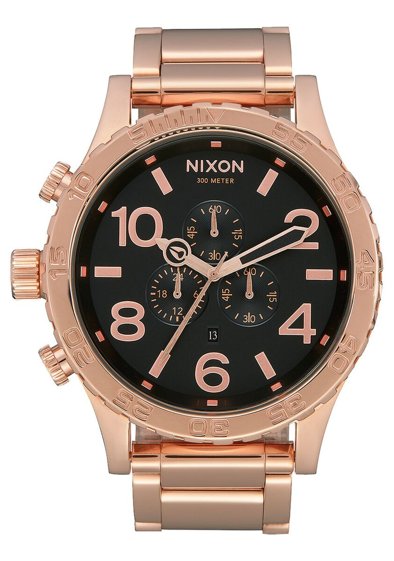 Nixon 51-30 Chrono All Rose Gold / Black Men's Watch A083-1932