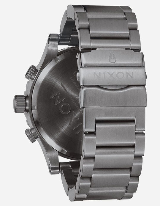 Nixon 51-30 Chronograph Silver & Gray Men's Watch A083-2090