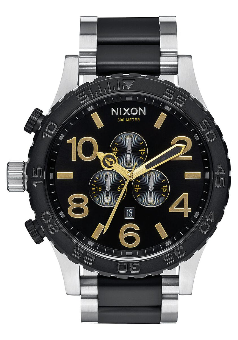 Nixon 51-30 Chrono Silver & Black Men's Watch A083-2194