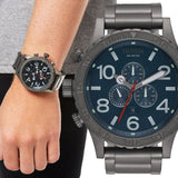 Nixon 51-30 Chrono Gunmetal Dark Blue Men's Watch A083-2340