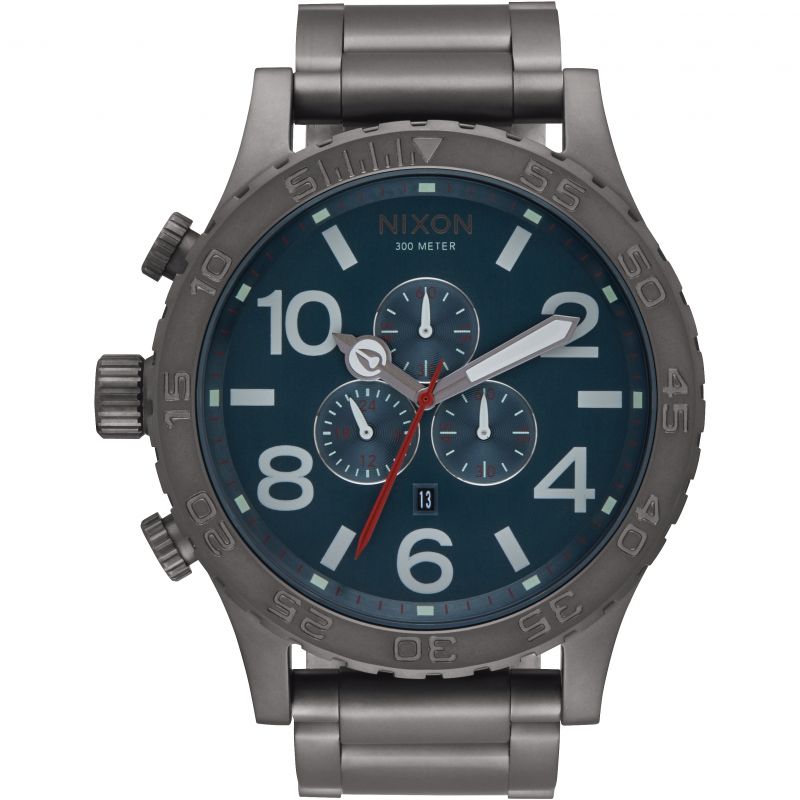 Nixon 51-30 Chrono Gunmetal Dark Blue Men's Watch A083-2340