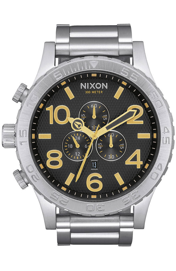 Nixon 51-30 Chronograph Silver Men's Watch A083-2730