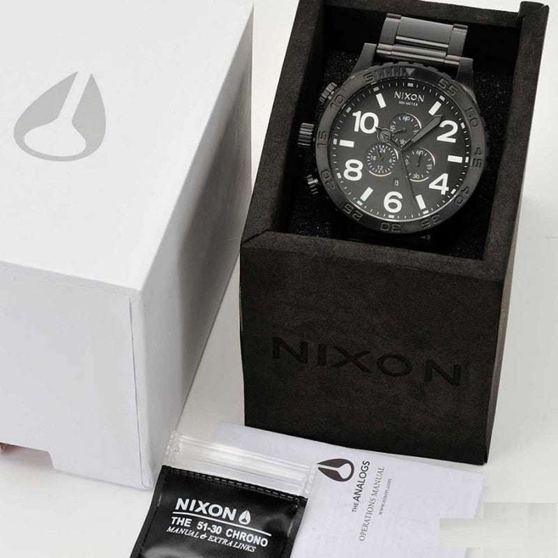 Nixon 51-30 Quartz Black Dial Men's Watch A083-2790