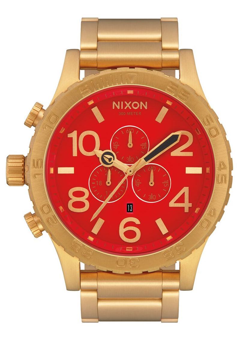 Nixon 51-30 Chrono Red Gold Men's Watch A083-514