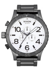 Nixon 51-30 All Gunmetal & White Men's Watch A083-681