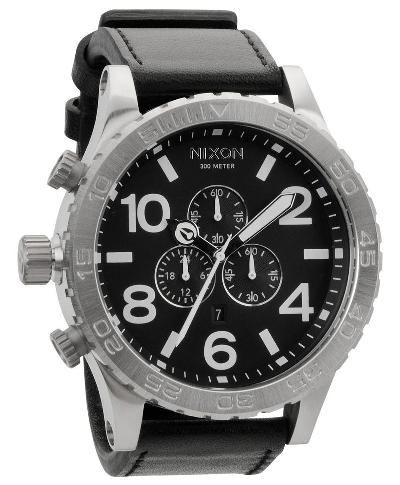 Nixon 51-30 Chronograph Black Leather Men's Watch A124-000