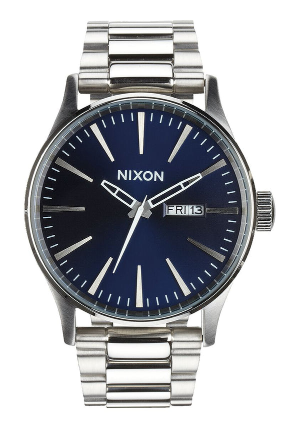 Nixon Sentry Stainless Steel Blue Sunray Dial Men's Watch A356-1258