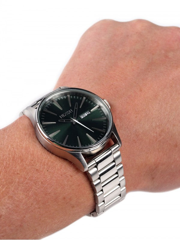 Nixon Sentry Stainless Steel Green Dial Men's Watch A356-1696