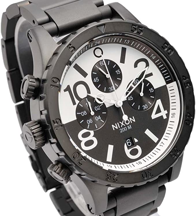 Nixon 48-20 Chrono Black White Men's Watch A486-2052