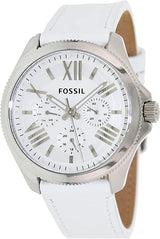 Fossil Cecile White Leather Quartz Women's Watch AM4484