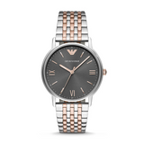 EMPORIO ARMANI Black Dial Two-tone Men's Watch AR11121