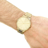 Armani Exchange Three-Hand Gold-Tone Stainless Steel Men's Watch AX2707 - The Watches Men & CO #4