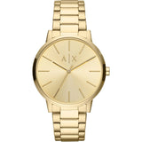 Armani Exchange Three-Hand Gold-Tone Stainless Steel Men's Watch AX2707