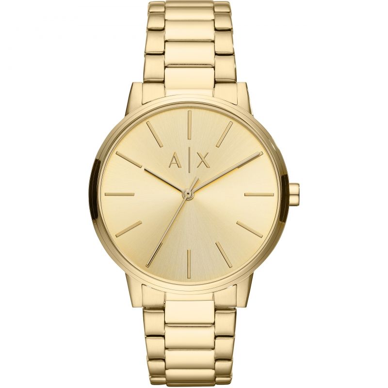 Armani Exchange Three-Hand Gold-Tone Stainless Steel Men's Watch AX2707