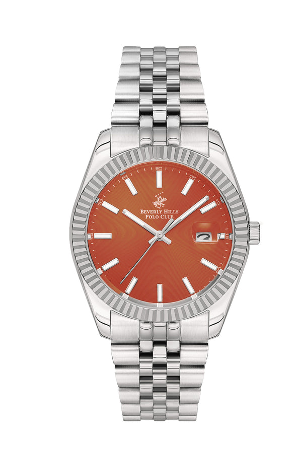 BEVERLY HILLS POLO CLUB Men’s 41 MM Silver Analog Stainless Steel Watch – BP3018X.301