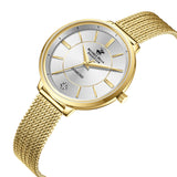 BEVERLY HILLS POLO CLUB Women’s Gold Mesh Strap Watch – BP3312X.130