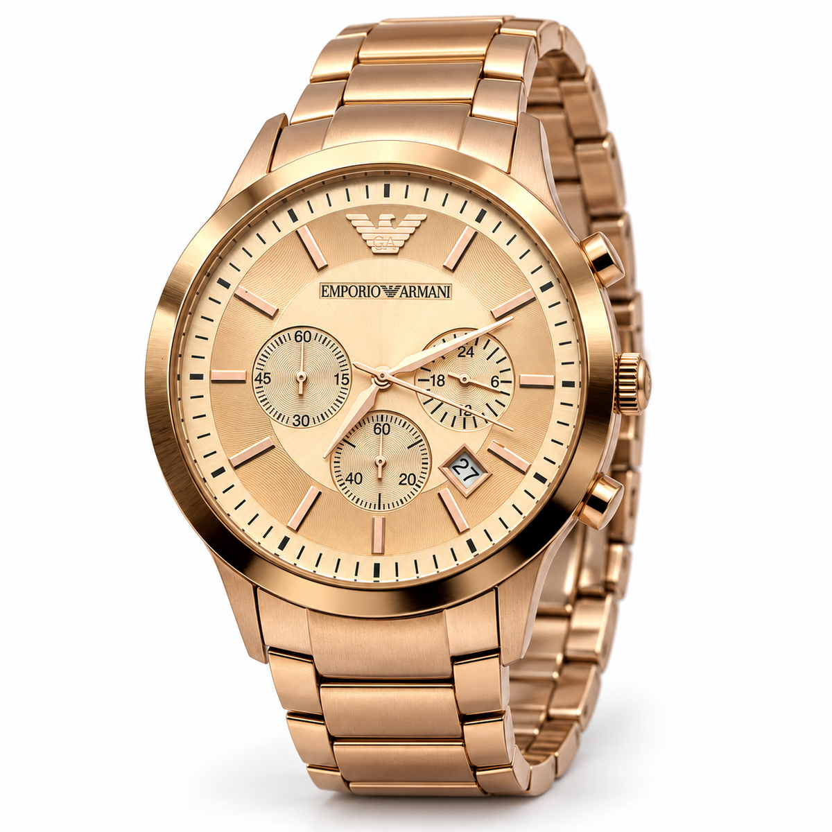 Emporio Armani Classic Rose Gold Chronograph Men's Watch AR2452