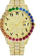 Big Daddy Bling Gold Arabic Numeral Watch