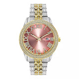 Big Daddy Two Tone Rose Dial Bling Watch